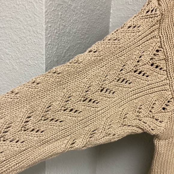 Vintage Northern Traditions 100% Cotton Cardigan knit buttons, size Large EUC - Picture 4 of 10